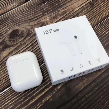 

Wholesale New earphones i8P tws wireless bluetooth mini stereo In-Ear With charging box for Computer earbuds For all smartphones