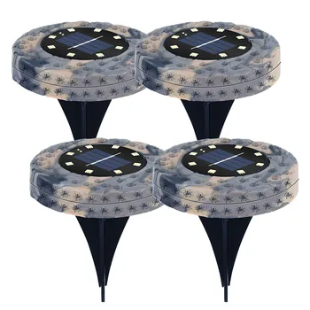 

Waterproof Solar Buried Stair Lights Under Ground Lamp 8 LED Pathway Garden Automatically Recharging Fence Landscape