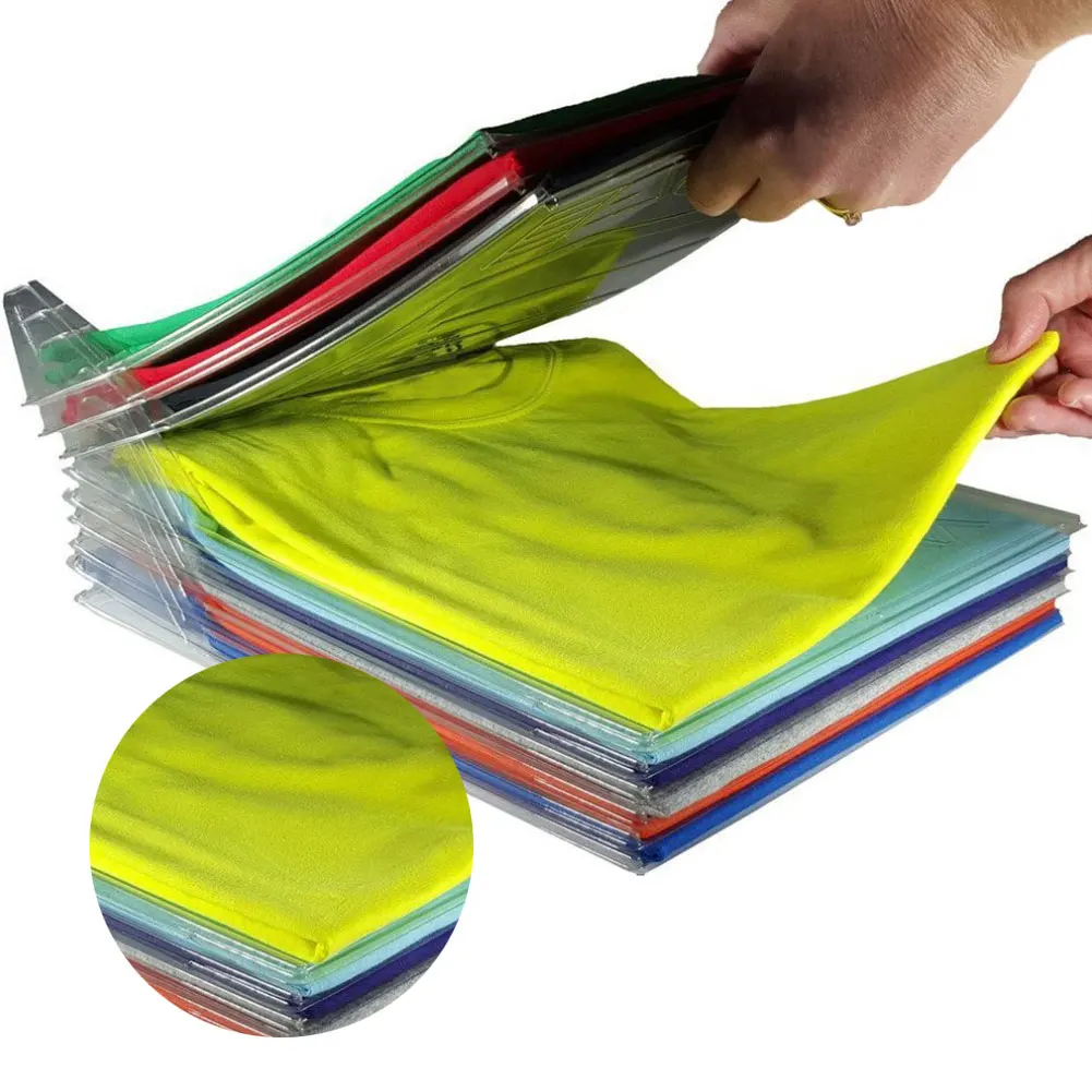 

20 Pcs Creative Home Closet Clothes Folder Organizer Shirt Folder Documents Dividers T-Shirt Organization System