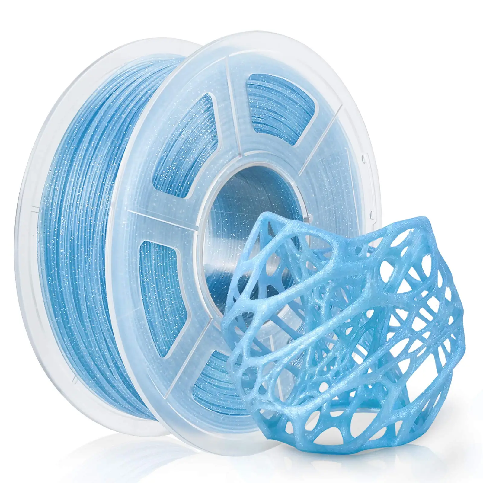 PLA Twinkling Filament 1kg 1.75mm Diameter Tolerance 0.02mm PLA Twinkle Blue Black Sparkle Glitter 3D Printer Printing Material