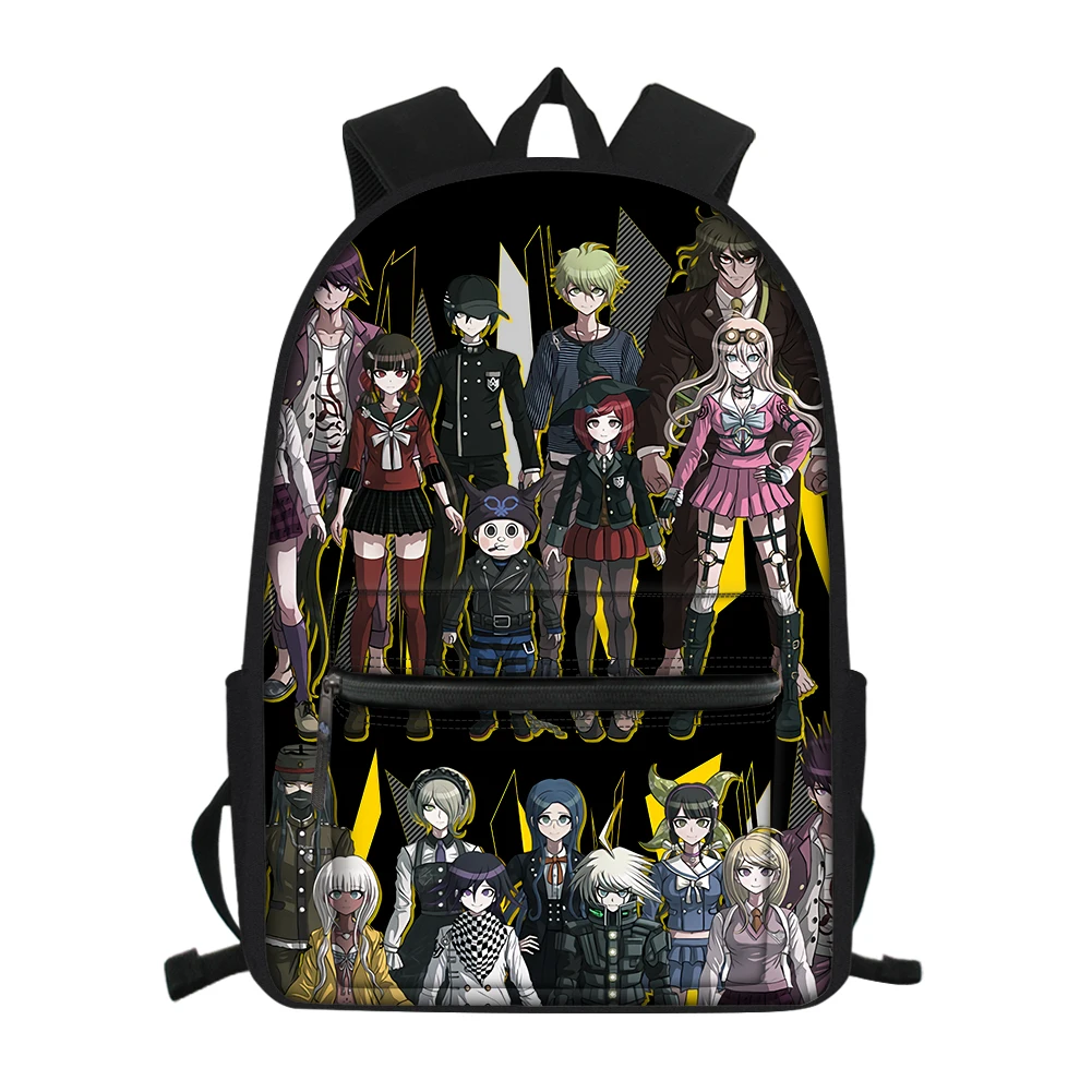 CDGX2476Z58 Школьная сумка с аниме Danganronpa для мальчиков-подростков, дорожный рюкзак для ноутбука, Мужская холщовая сумка-портфель Monokuma, рюкзак - Цвет: CDGX2476Z58