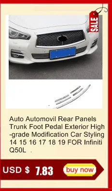 Automovil Chromium Auto Control System Door Gear Interior Fashion Modification Accessory Parts Decoration 18 19 FOR Infiniti Q50