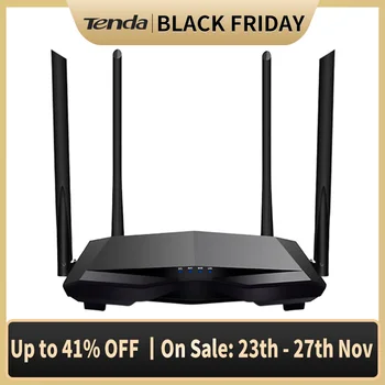 

Tenda AC6 Wireless Router 2.4G/5G Dual Frequency Wifi Repeater AC1200 4*6dBi High Gain Antennas Wider Coverage
