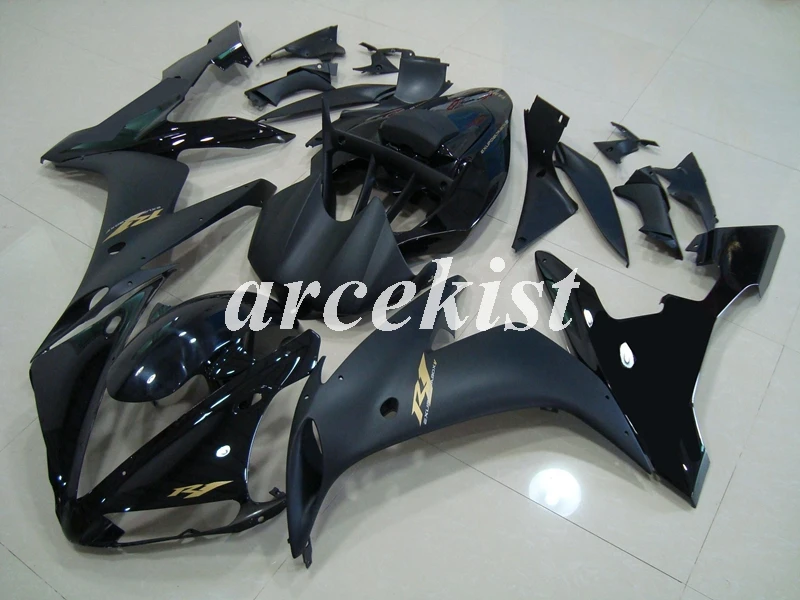 ABS литья под давлением полный обтекатель комплект подходит для YAMAHA YZF-R1 2004 2005 2006 YZF R1 04 05 06 YZF1000 Пользовательские черный матовый глянцевый