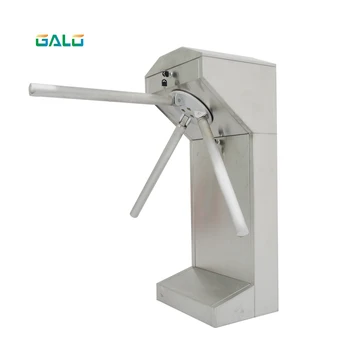 

Economic Vertical Semi-automatic Tripod Turnstile Gate RFID card reader security turnstile gate QR code reader