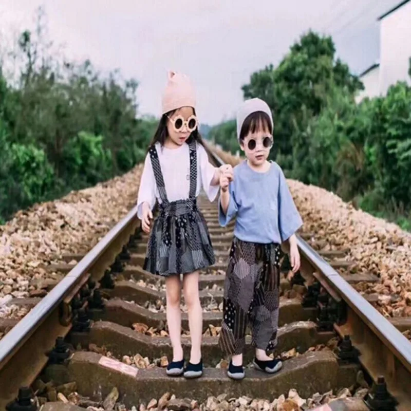 Ретро очки детские солнцезащитные очки Круглые Цветочные Gafas Детские уличные спортивные солнцезащитные очки для девочек и мальчиков