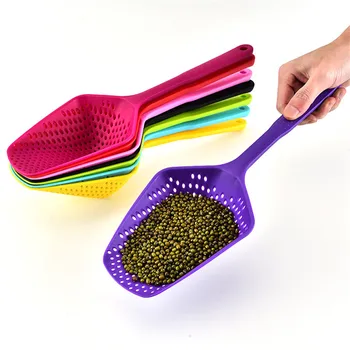 

Kitchen Accessories Kitchen Gadget Cooking Shovels Vegetable Strainer Scoop Nylon Spoon Large Colander Soup Filter Kitchen Tools