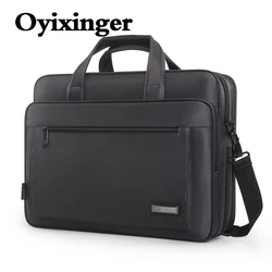 OYIXINGER Men's Business Briefcase For MacBook Dell hp 15.6 Inch Laptop Messenger Bag Office Documents Handbags Shoulder Bags