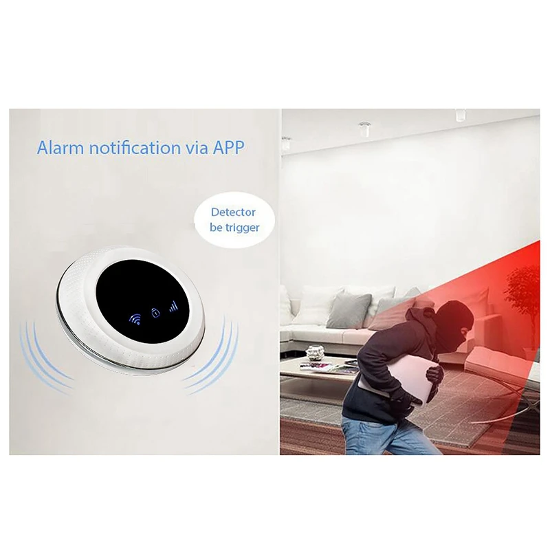Беспроводная SIM GSM домашняя охранная система WIFI сигнализация набор датчиков TUYA