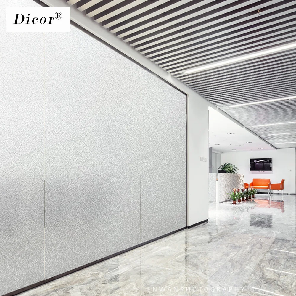 DICOR бренд Pure/White Frost стеклянная пленка высокого качества ПВХ непрозрачная пленка на окно для домашнего декора стеклянная дверь без клея Новинка