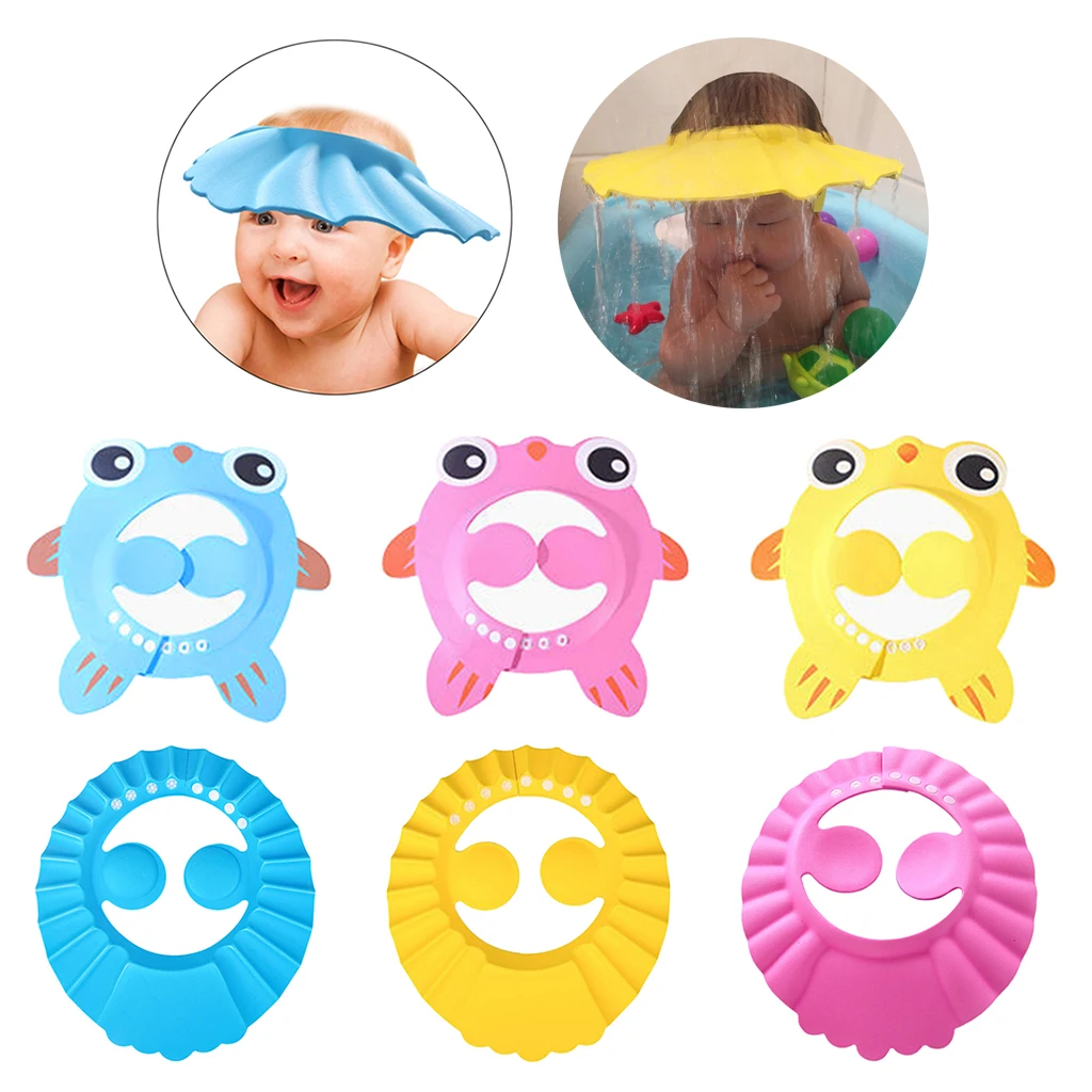 Baby Bathing Shampoo Shower Protection Hat, Cartoon Animal Visor Cap  for Toddler, Children