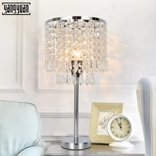 LED Crystal reading lamp modern Bedside Reading Room Sitting Room Crystal Table Lamp Light with EU plug US UK AU Plug small size 20w led table lamp modern acrylic creative spiral table lights bedroom beside reading home hotel room decor lighting eu us plug