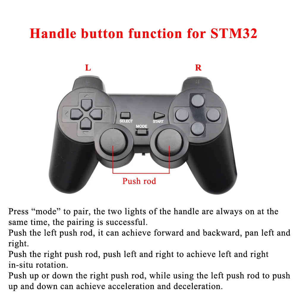 Arduino 2.4G Wireless PS2 Controller Gamepad Joystick Receiver Dual Shock Motor STM32 Robot Arm Mecanum Wheel Robot Car Kit robot diy kit,robot arm kit