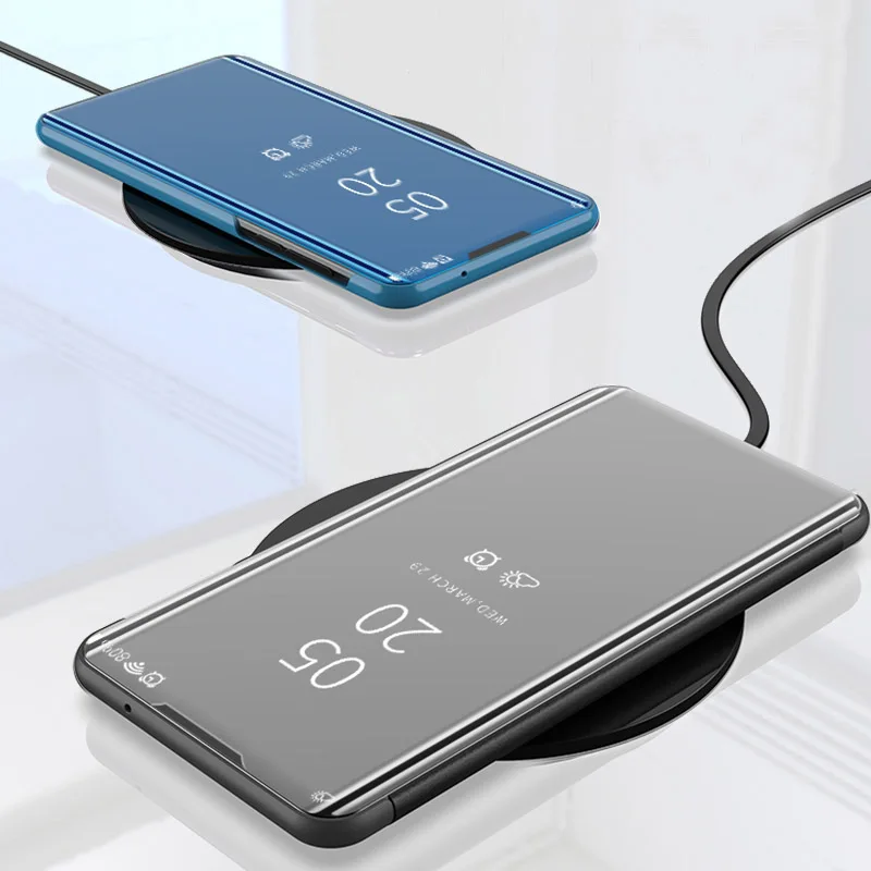Зеркальный чехол Thouport для Realme X2 Pro 6,", флип-чехол s Book, Стильный чехол для Realme X2 Pro, кожаный чехол+ пластиковый защитный чехол