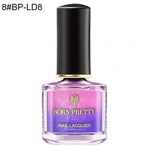 BORNPRETTY 6 мл Температура Изменение цвета градиент блестящие, дизайн ногтей лак гель съемный УФ-гель для ногтей Сияющий Полупостоянный - Цвет: 8