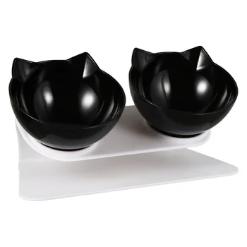 

1 Set Cat Bowl Lovely Convenient Prime Food Bowl Pet Neck Protection Bowl Water Bowl for Home Outdoor Indoor