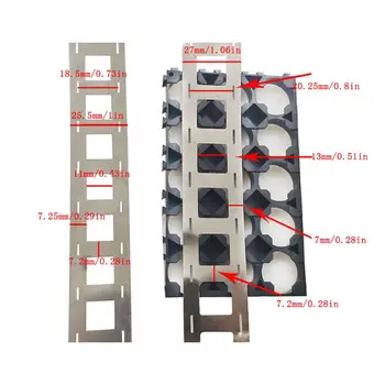

10m 18650 Lithium Battery Nickel Tape Li-ion Batteries Nickel Strip Belt Ni Plate with Bracket Hole 0.15x25mm/27mm