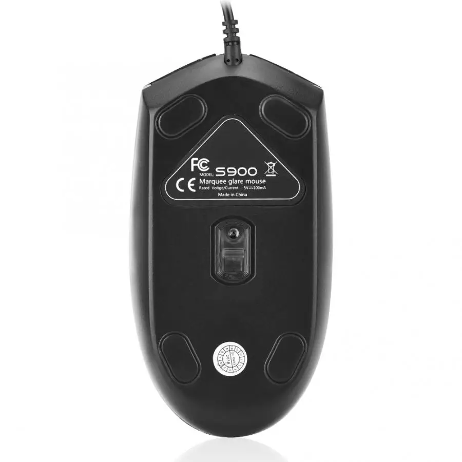 ZERODATE S900 1600 dpi USB Проводная оптическая игровая мышь RGB светодиодный подсветка для ПК/ноутбука
