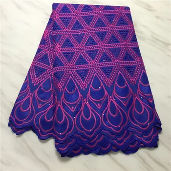 

2020 Hot Sale African Lace Fabric High Quality Nigerian Swiss Voile Lace In Switzerland Punch Cotton For Wedding