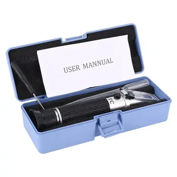 

Dual Scale Sea Water Salinity Refractometer Meter Salimeter 0~10% Measurement Tool for Aquarium Seawater Monitoring