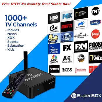 

[Genuine]iptv Super Box S1 pro android box 6k vidio hd free livetv 1000+/vod in USA Canada Mexico channels stable smart iptv box