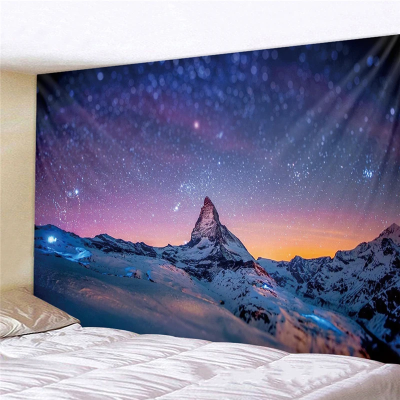 Creative Hot Mandala Tapestry Whales Galaxy Celestial Tapestry Bohemian Art Decor Wall Hanging Polyester Fabric for Home Decor