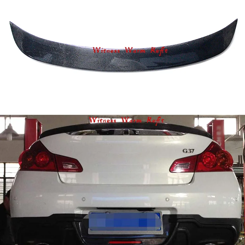 Задний спойлер для багажника автомобиля задние крылья Infiniti G25 G37 2009 2010 2011 2012