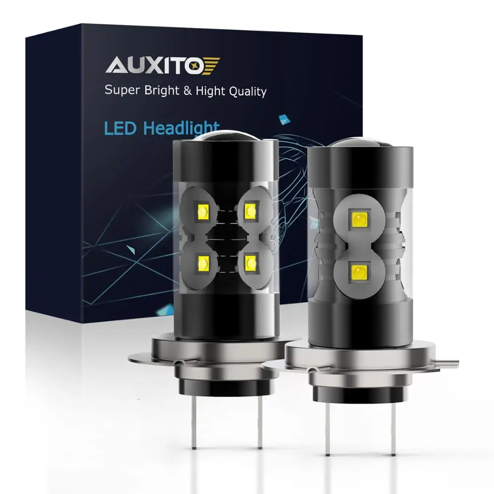 

2Pcs H7 LED Bulb Super Bright 1400LM Car Fog Lights 12V 24V 6000K White Driving Day Running Lamp Auto Led H7 Bulb