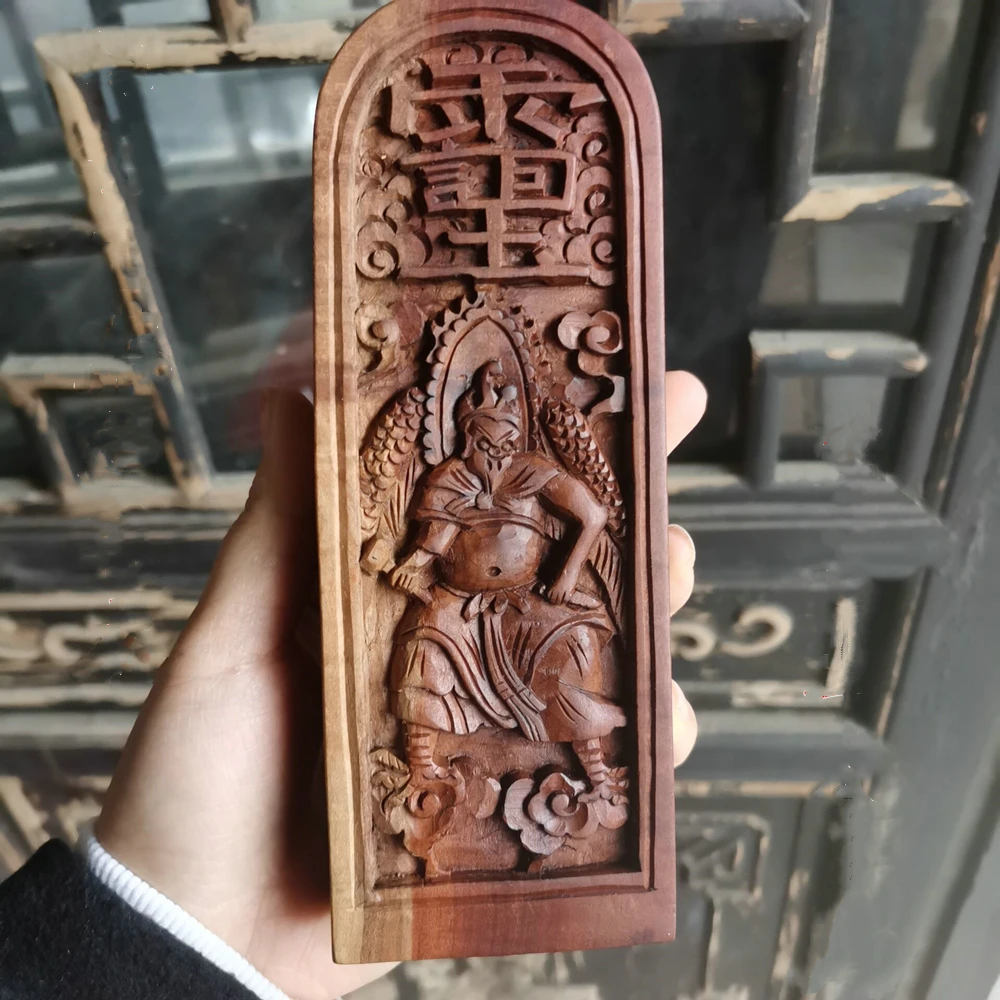

Taoist supplies, lightning jujube wood, 100% hand carved token, pure hand Lei Zhenzi - Emperor verbal command token