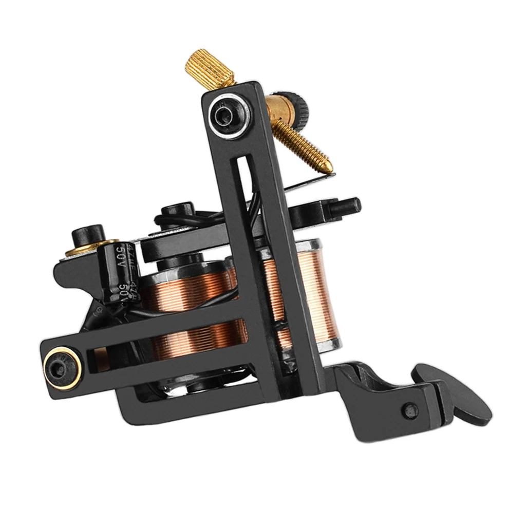 Coil Tattoo Machine  12 Wrap Coils For Liner Shader Iron Tattoo Supplies