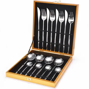 

Home Tableware Cutlery Fork Spoon Knife Stainless Steel Cutlery Dinner Set Complete Dinnerware Sets Flatware Set Free Shipping