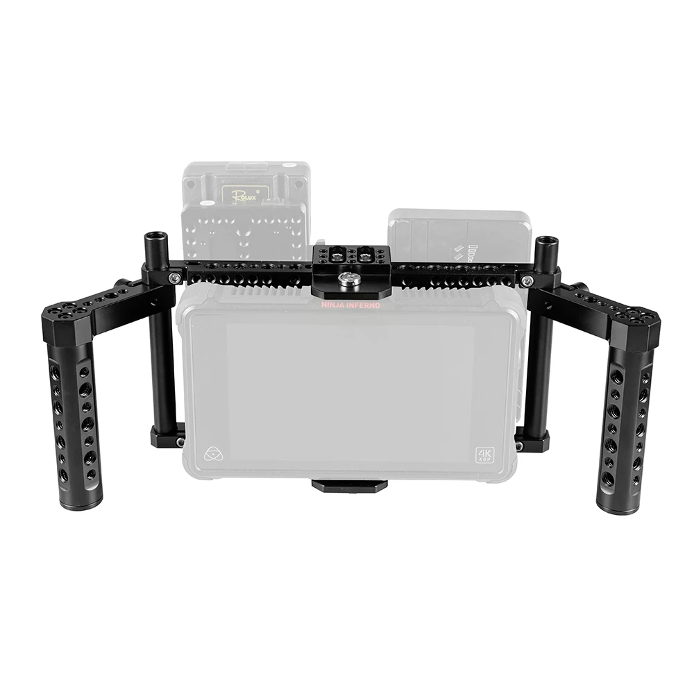 Câmera com Dupla Kit de Gaiola Hdrig Universal Monitor Queijo Alças Aperto Câmera Gaiola Equipamento Fotografia Acessórios 7 - Image 4