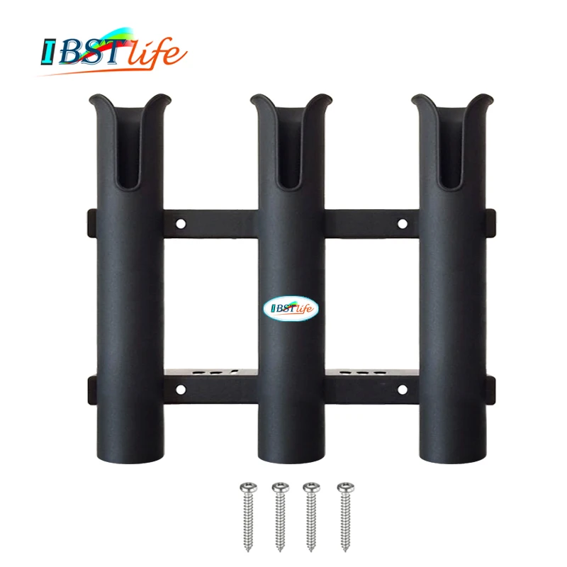 

Marine Boat Yacht Kayak Fishing Vertical 3 Link Rod Holder Organiser Pole Tube Mount Bracket Socket Rack Lure Pliers Storage