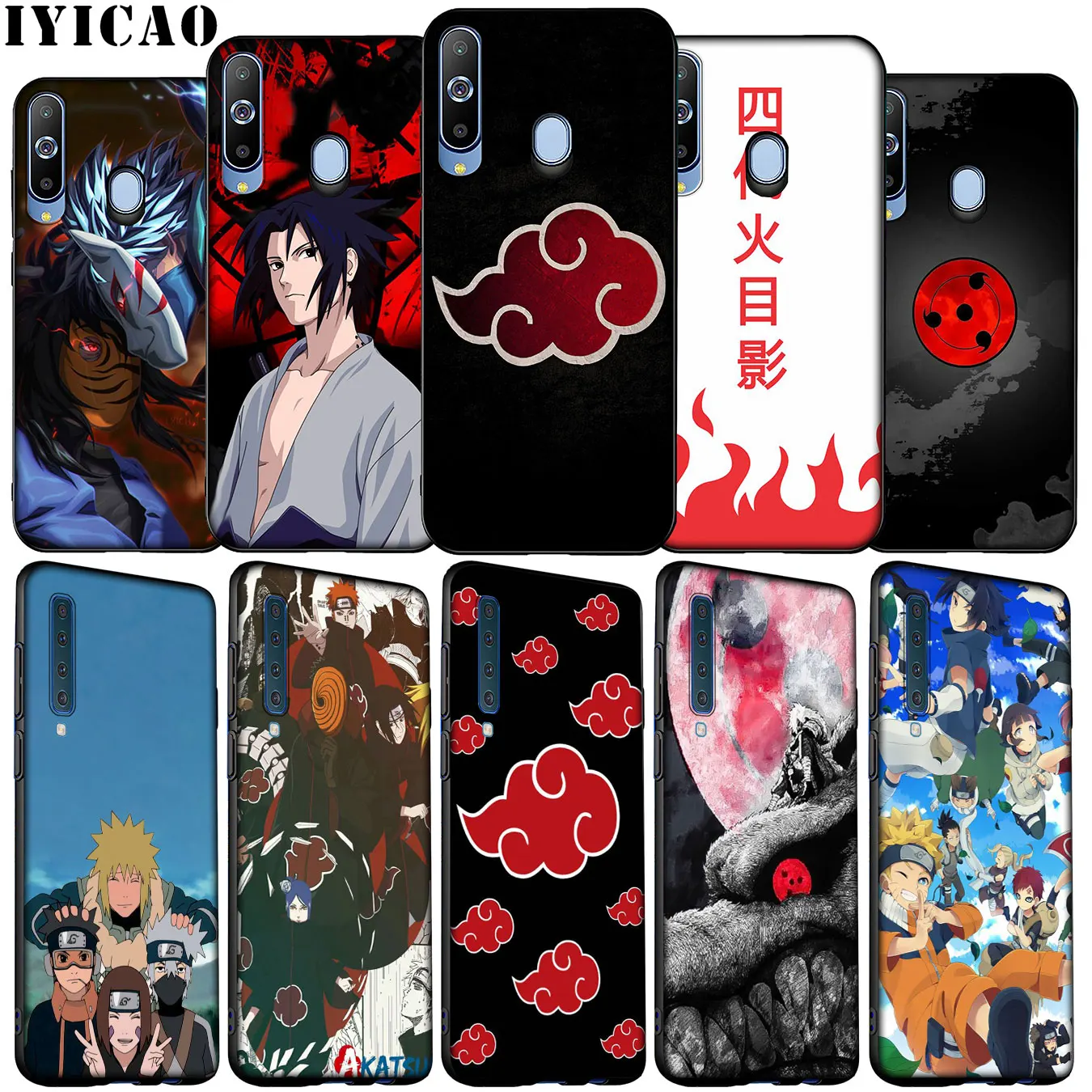 Naruto Sasuke Kakashi Soft Silicone Case for Samsung Galaxy A70 A50 A60 A40 A30 A20 A10 M10 M20 M30 M40 A20E Cover | Мобильные
