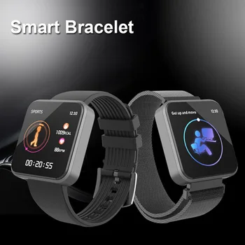 

SX8 Smart Bracelet Heart Rate Monitor Smart Band Blood Pressure Measurement Pedometer Wristband IP67 Waterproof BT4.0 TPU Strap