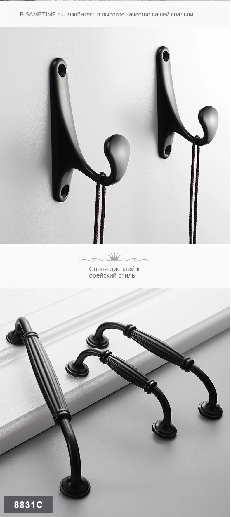 Aluminum Alloy Cabinet Handles Cupboard Pulls (7)