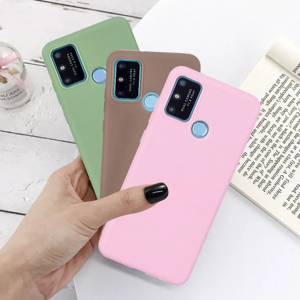 Мягкий чехол из ТПУ для Huawei Honor 9A 9S 9X Pro 8A 8X 8C 8S силиконовый карамельных цветов P Smart