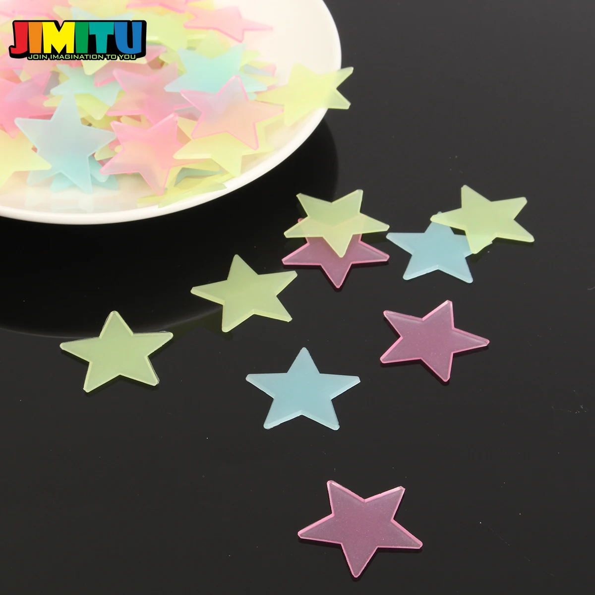 JIMITU 9 шт светится в темноте динозавры игрушки наклейки Наклейка на потолок для
