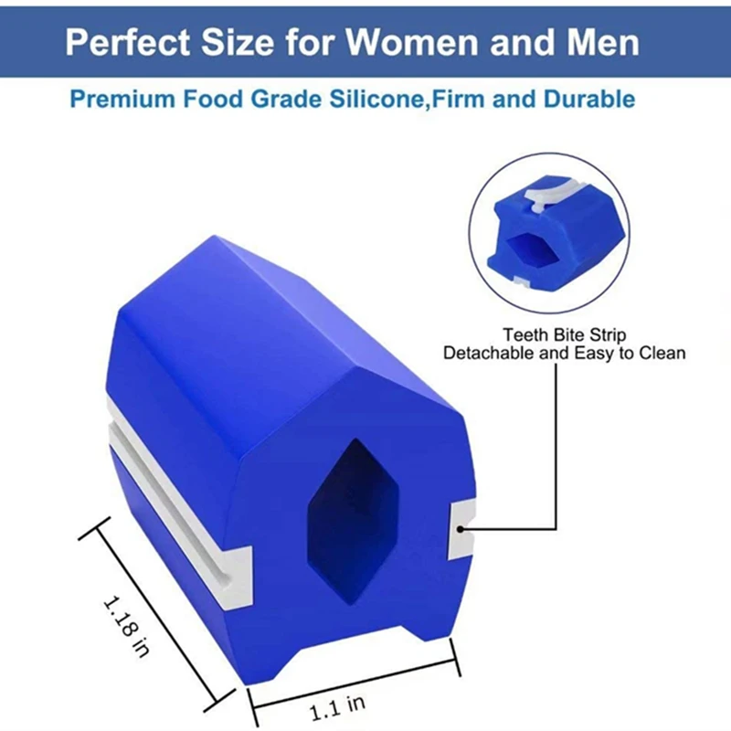 Fitness Jawline Trainer Cheekbone Double Chin Reducer Face Masseter Jaw Exerciser Muscle Chew Ball Chew Bite Breaker Training jaw exerciser chin line exerciser