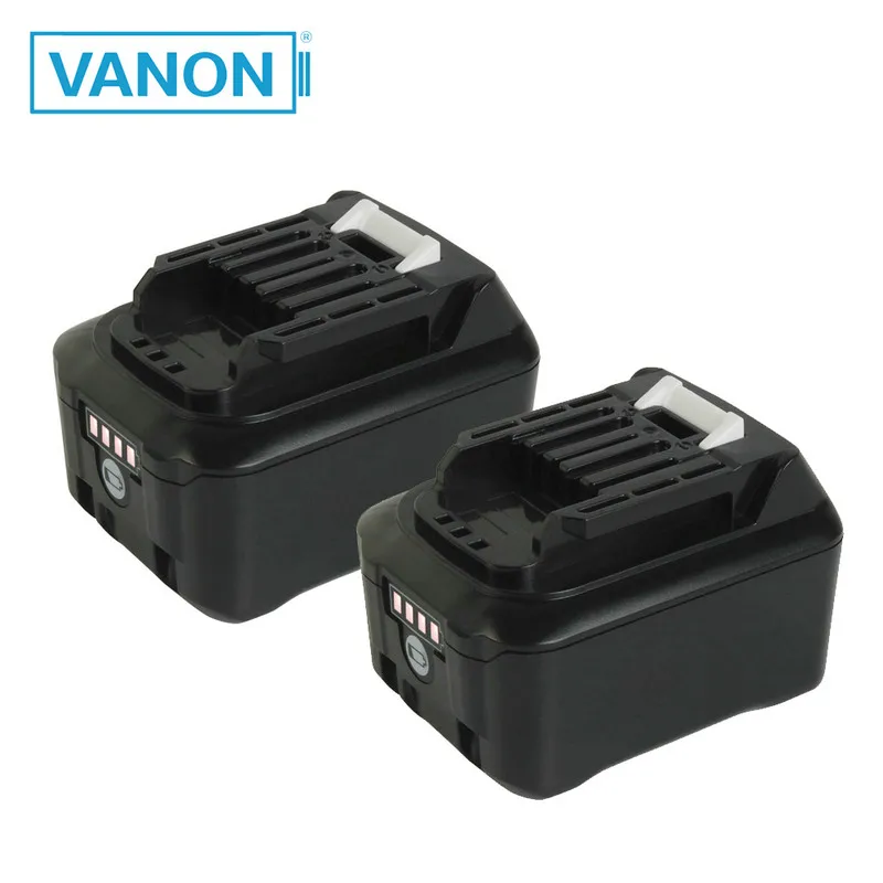 2 pieces VANON для Makita BL1041B 12 в 4000 мАч аккумуляторная батарея 4.0Ah с светодиодный Электроинструмент литий-ионный аккумулятор CXT BL1041 BL1040 - Цвет: 2 pieces