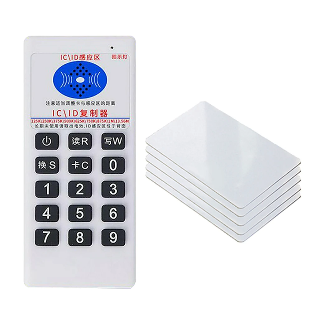 Красный RFID ID Card копировальный аппарат с кнопкой индукции портативный считыватель карт для карт доступа ING-SHIPPING - Цвет: Красный