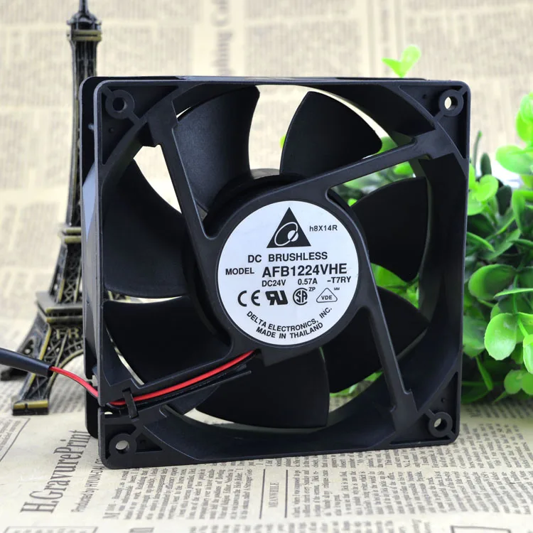 AFB1224VHE 24V0. 57A 12cm12038 защита двигателя охлаждения