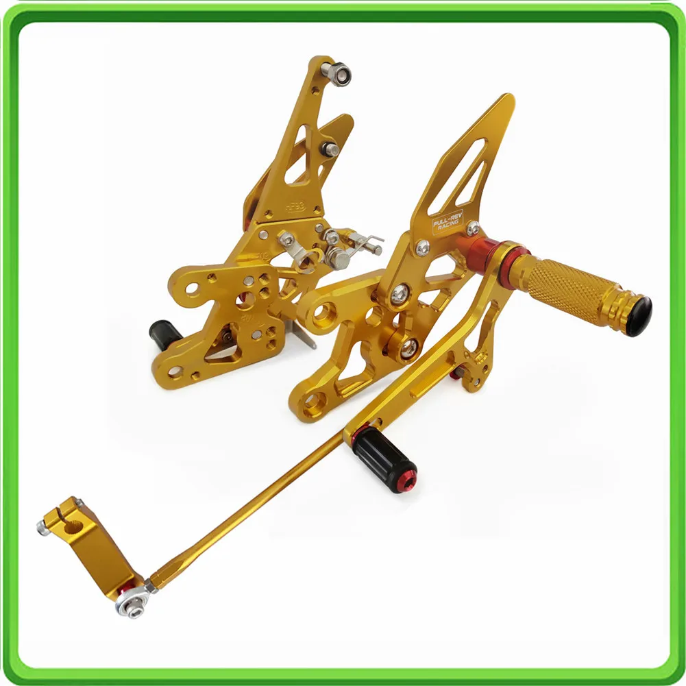 Adjustable Rearsets rear set sets footrest foot rest pegs pedal for Yamaha FZ1 2006-2016 & FZ8 2010 2011 2012 2013 non-ABS Gold Adjustable Rearsets rear set sets footrest foot rest pegs pedal for Yamaha FZ1 2006-2016 & FZ8 2010 2011 2012 2013 non-ABS Gold