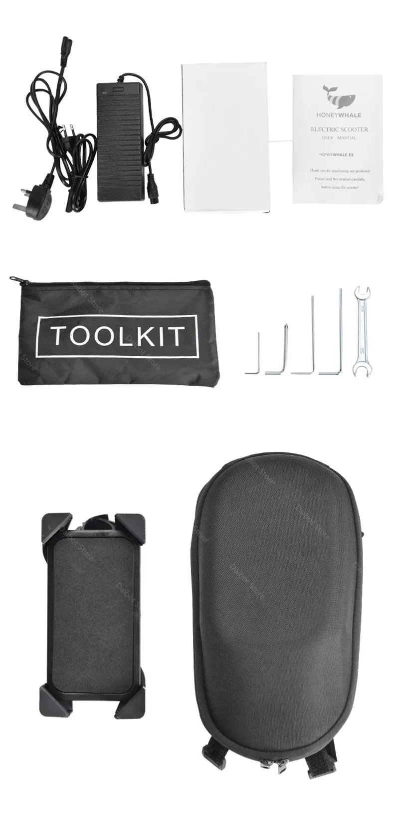 Foldable E Scooter 2 Wheels Electric Scooters With Front BagPhone Holder 10'' 500W 10Ah EU Stock Electric Scooter Adults (6)