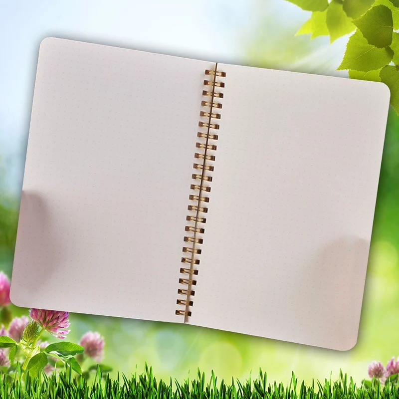 

New A5 Notebook 50Sheets/100Pages Medium Hardcover Dot Grid Notebook Notepad White Blank Diary Book For Students Supplies
