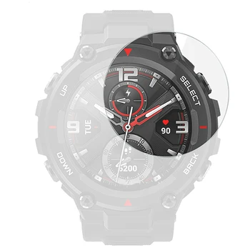 

2pcs Front Guard Oil Repellent Tempered Glass Clear Replacement Parts Anti Scratch Mini Screen Protector For Huami Amazfit T-REX