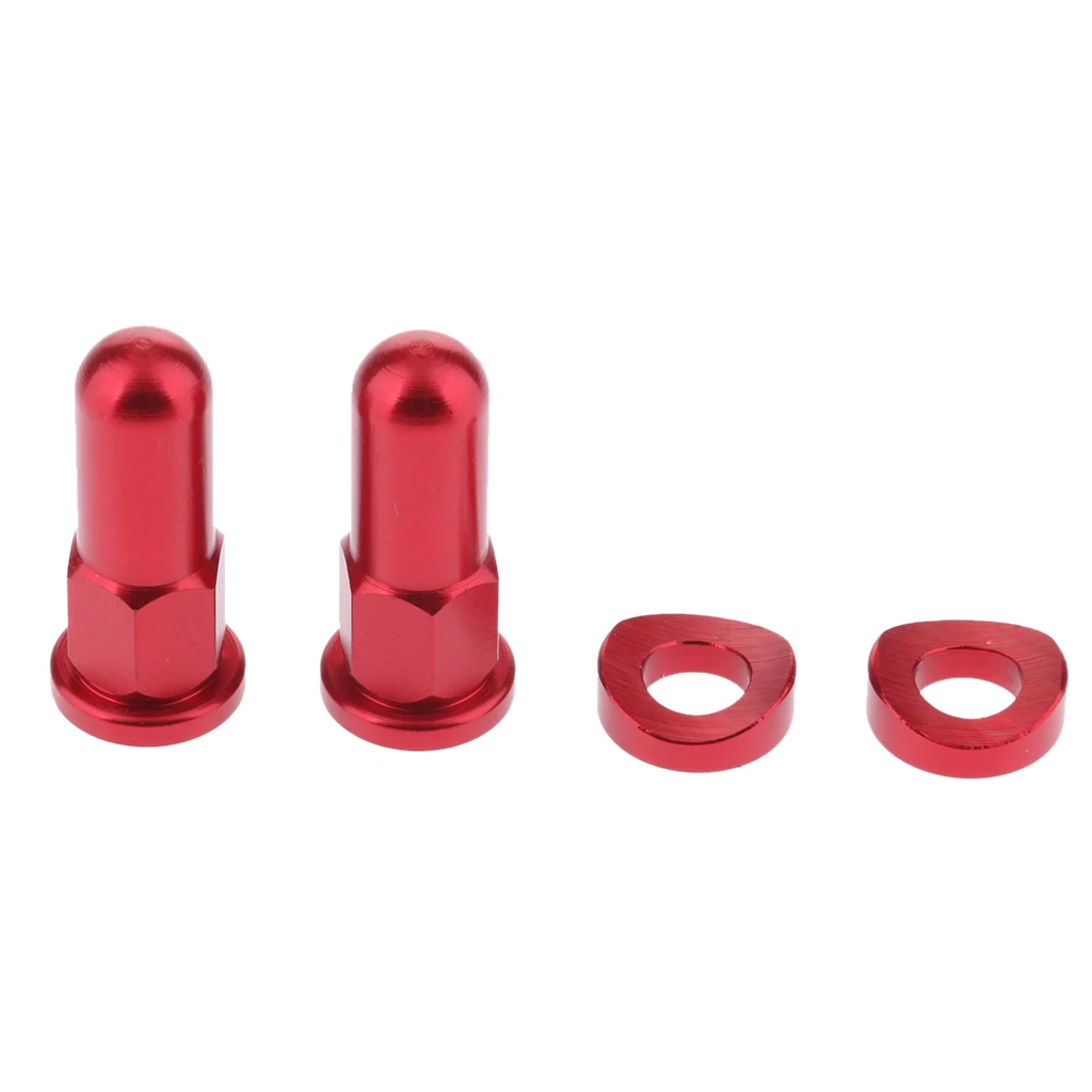 1 Pair Black Aluminum Alloy Rim Lock Nuts and Washers for Dirt Bike CRF