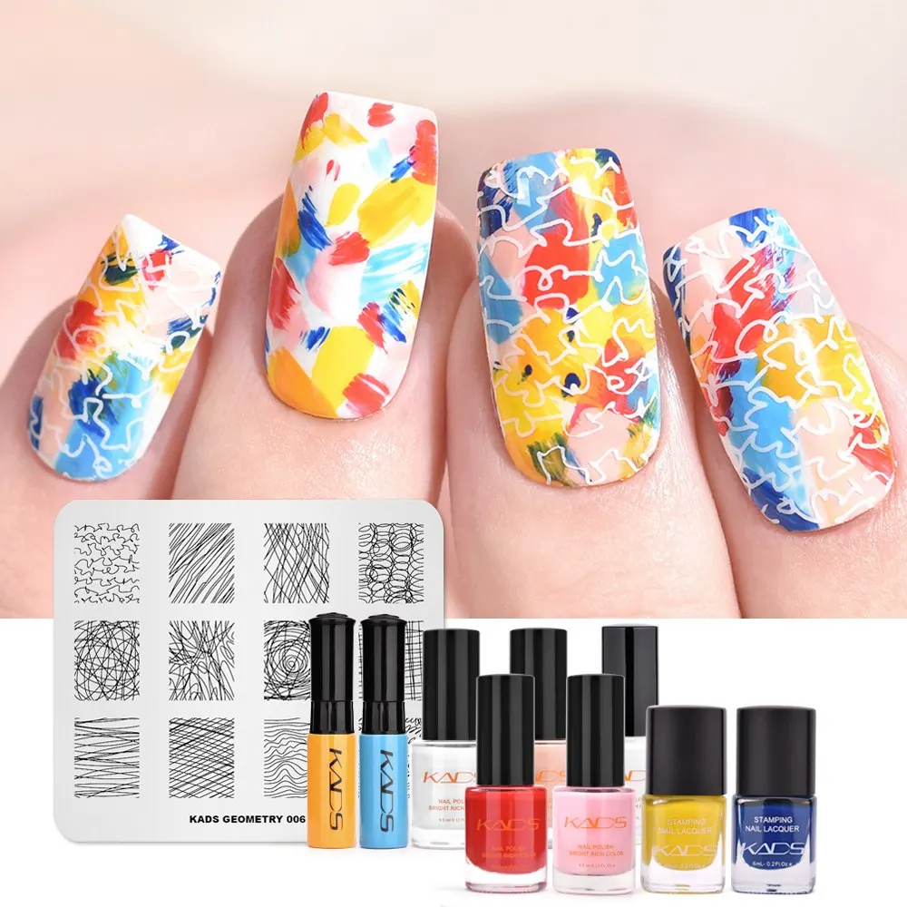 KADS Nail Art штампованные пластины природа Мода серии шаблоны для стемпинга рисунки для маникюра Лак для стемпинга трафарет для штамповки - Цвет: set 23
