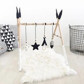 

Nordic Felt Handmade Cloud Cactus Kids Room Wall Home Decor Ornament Hanging Nursery Room Wood Beads Hanging Accessories