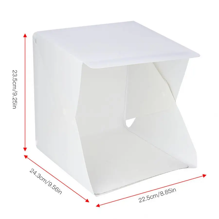 Складной мини-студийный бокс двойной светодиодный палаточный фонарь 6 цветов задний фон двойной светодиодный фонарь для фотосъемки со штативом и зажимом для телефона